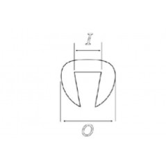PUIG Bolsa con 1 metro ribete 6,2x2,6mm plastico canto 5843