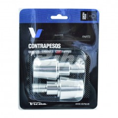 V PARTS Contrapesos conicos aluminio manillar 17,5 mm 656