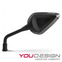 BARRACUDA ALUMINIUM INSERTIONS ANODIZED FOR REAR-VIEW MIRRORS D-VERSION / R-VERSION DV-INSERT