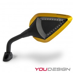 BARRACUDA ALUMINIUM INSERTIONS ANODIZED FOR REAR-VIEW MIRRORS D-VERSION / R-VERSION DV-INSERT