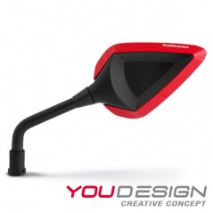 BARRACUDA ALUMINIUM INSERTIONS ANODIZED FOR REAR-VIEW MIRRORS D-VERSION / R-VERSION DV-INSERT