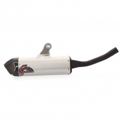 Aluminum / carbon silencer exhaust pipe for