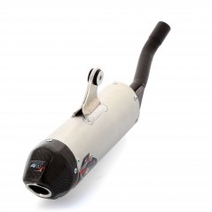 Aluminum / carbon silencer exhaust pipe for