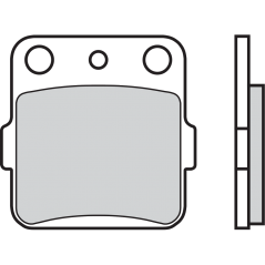 Semi-metallic brake pads