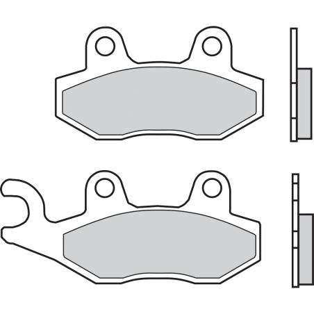 Semi-metallic brake pads