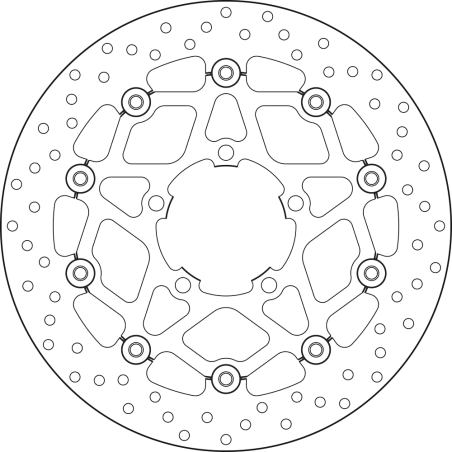 BREMBO Floating brake disc 78B40869 78B40869