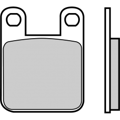 Semi-metallic brake pads