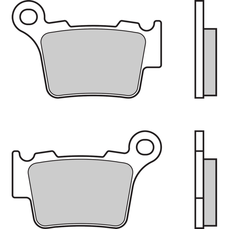 Semi-metallic brake pads