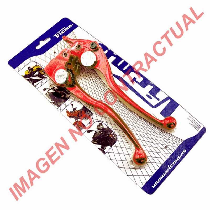V PARTS JUEGO DE MANETAS ROJO 80977