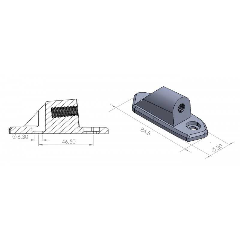 PUIG Adaptador espejo retrovisor izquierdo HI-TECH I,II,III,F1,GT 9472