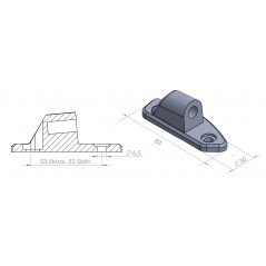 PUIG Adaptador espejo retrovisor izquierdo HI-TECH I,II,III,F1,GT 9526