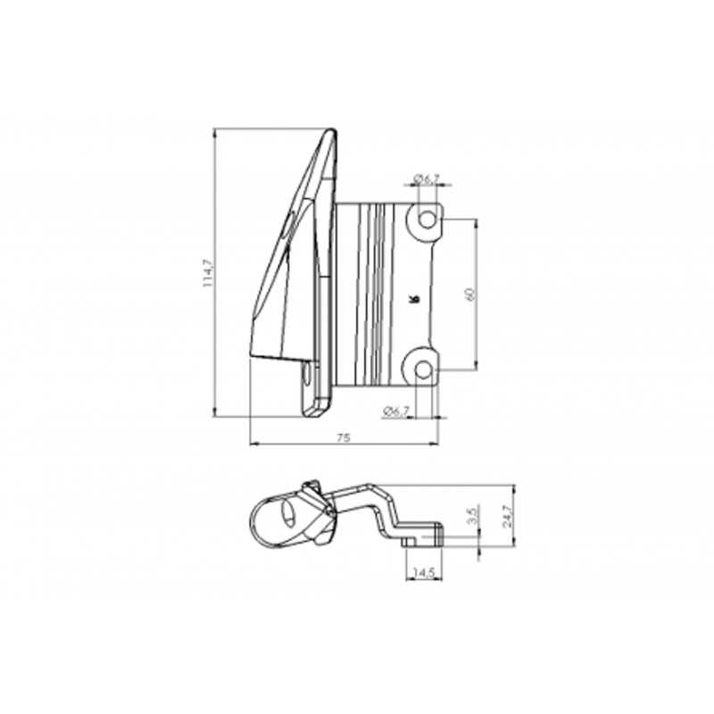 PUIG Adaptador espejo retrovisor izquierdo HI-TECH I,II,III,GT,F 9549