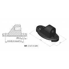 PUIG Adaptador de retrovisor lador izquierdo HI-TECH I II III F1.GT 3168