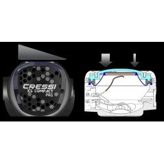 CRESSI Regulador buceo XS COMPACT PRO - MC9SC DHX 782000VAR