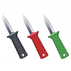 SEAC SUB Cuchillo de buceo Samurai EVO acero inoxidable con bordes rectos y serrados 0550016520000A