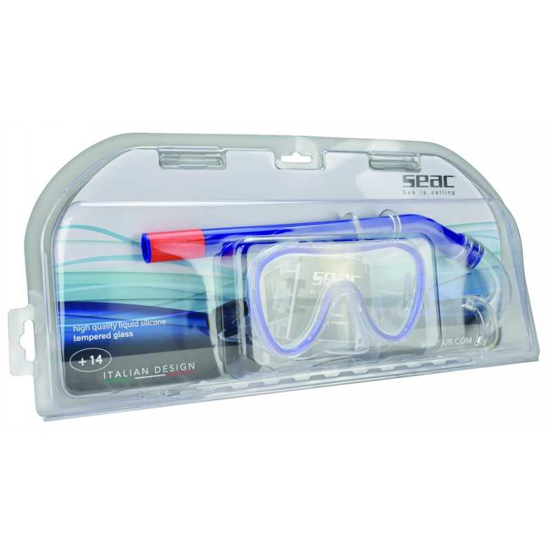SEAC SUB Kit mascara y tubo snorkel buceo SET BIS SALINA SILTRA 0890007160000A
