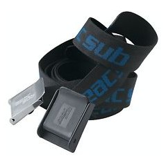 SEAC SUB BELT FOR LEADS WITH PLASTIC BUCKLE WEIGHT BELT NYLON BLACK/SILVER 0990002003000A