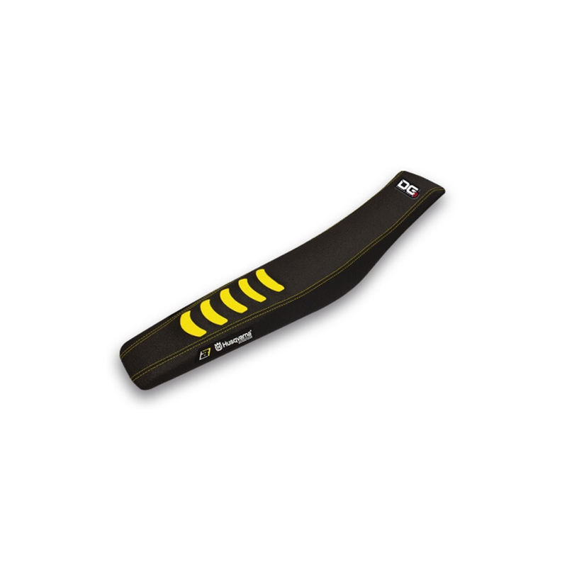 BLACKBIRD RACING Funda de asiento Doble agarre 3 Husqvarna negro/amarillo 1622H 83371