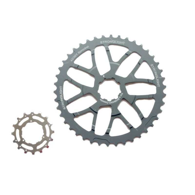 STRONGLIGHT Kit de conversión para cassette 10 velocidades compatible SHIMANO 40T/16T 712022