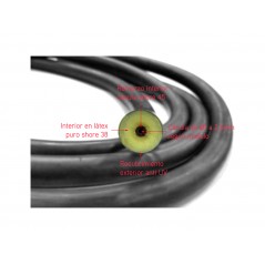 CRESSI Goma en rollo para pesca submarina BROWN PURE 14 MM 1.5 M EFZ 400045C