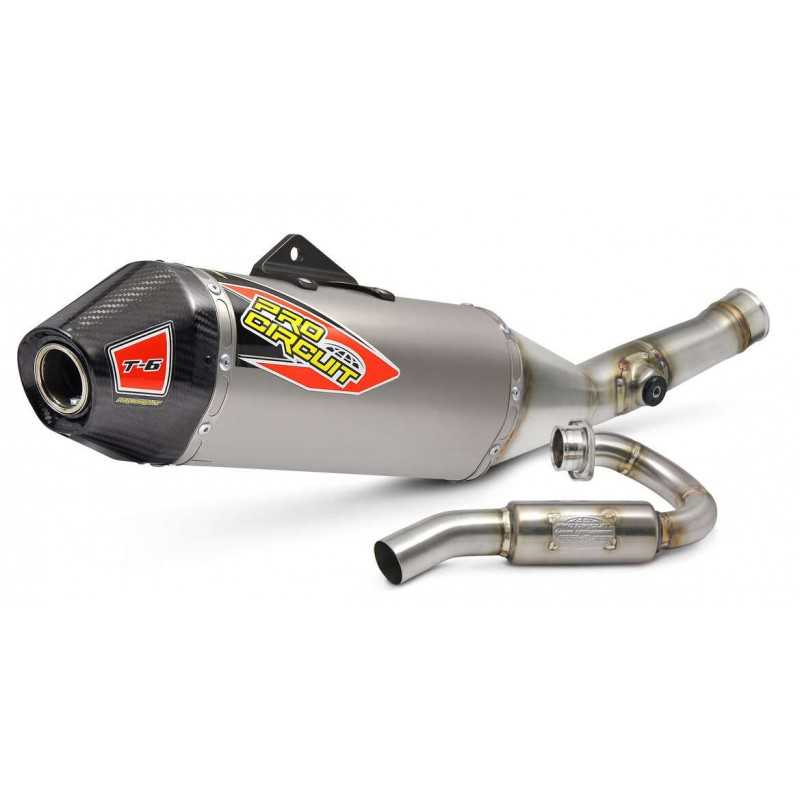 PRO CIRCUIT Complete exhaust pipe with titanium silencer T-6 INOX 76000331