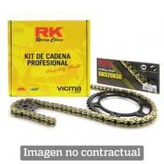 RK Kit de Transmisión 428H para Motocicletas - Plato, Piñón y Cadena (15-42-136) KC103064
