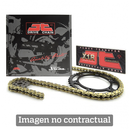 JT DRIVE CHAIN Kit transmision plato piñon cadena 520X1R (14 46 116) KC347674