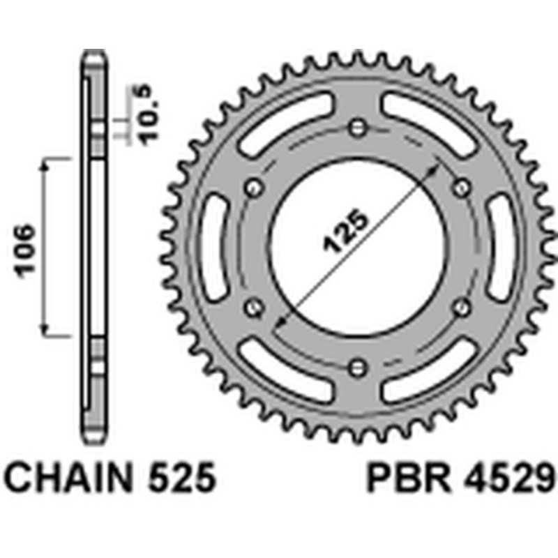 PBR Ultralight aluminum transmission plate crown 38 525 4529 4090000738