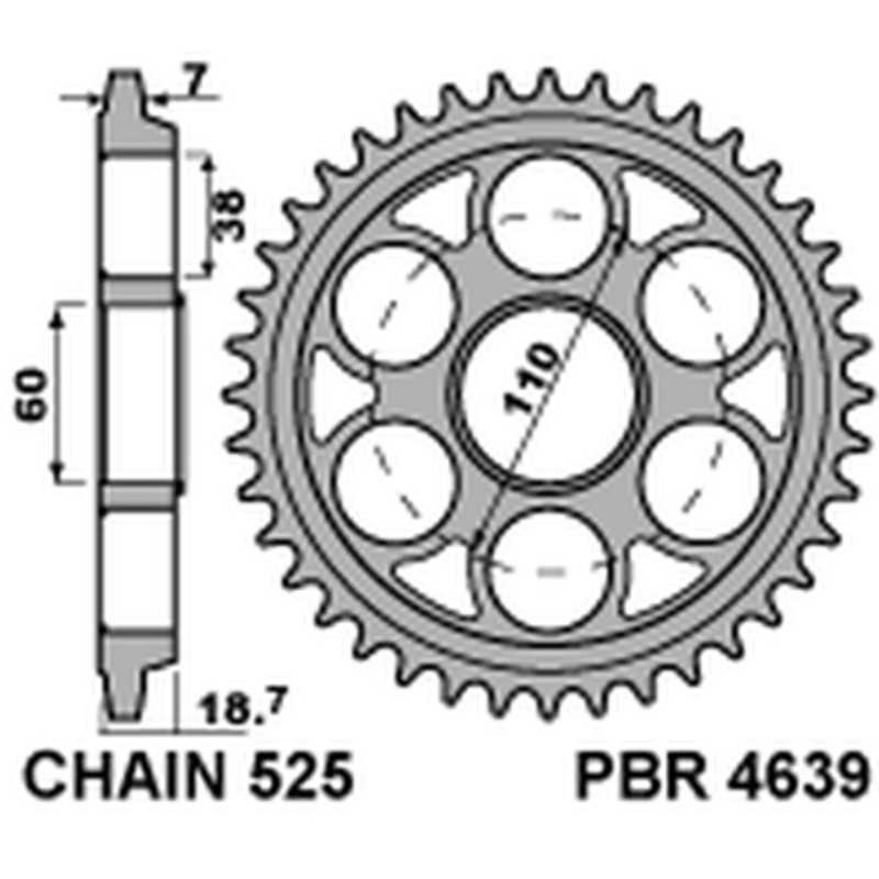 PBR Ultralight anodized aluminum transmission ring gear 40 525 4639 4090003040