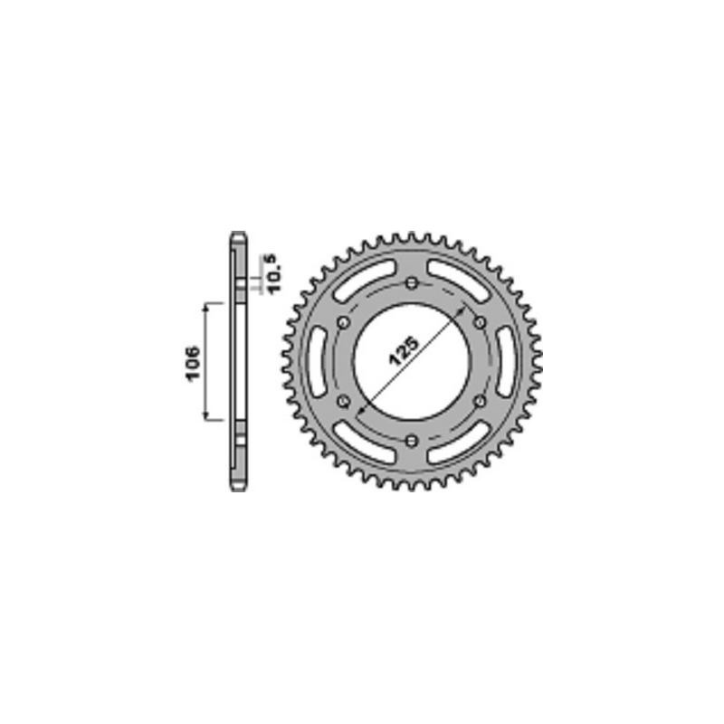 PBR Ultralight anodized aluminum transmission ring gear 45 520 4530 46000334