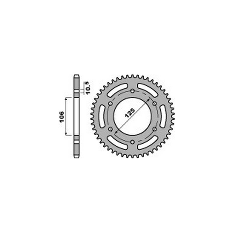 PBR Aluminum transmission plate crown 48 520 46000337