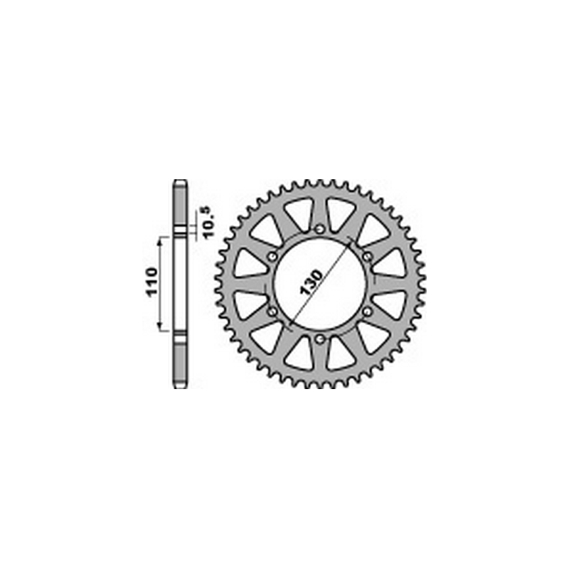 PBR Aluminum transmission plate crown 43 520 47000433