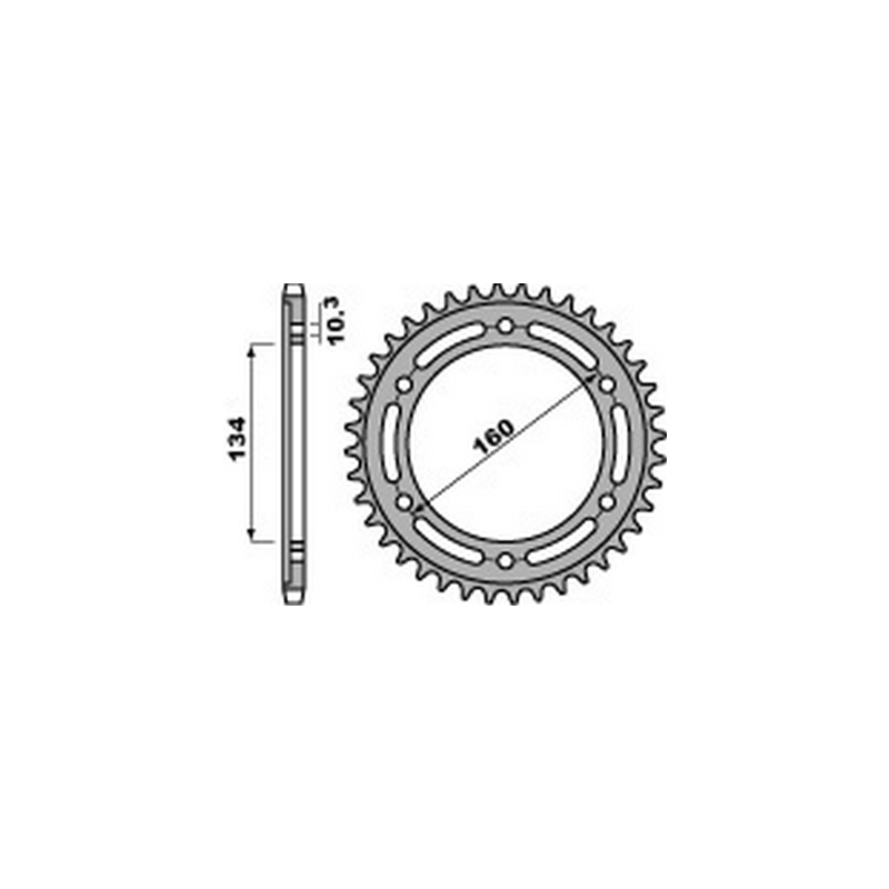PBR Steel transmission plate crown 41 520 47000093