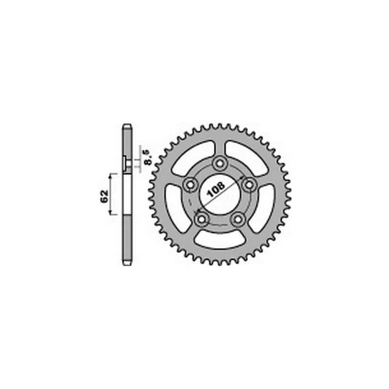 PBR Steel transmission plate crown 43 520 47000392
