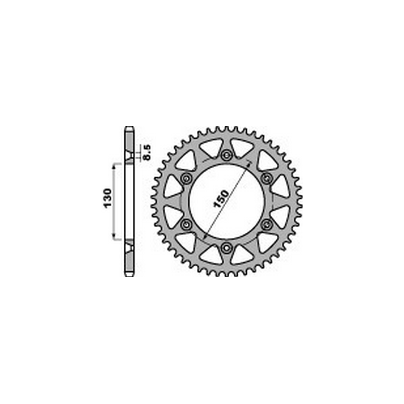 PBR Aluminum transmission plate crown 48 520 47000136