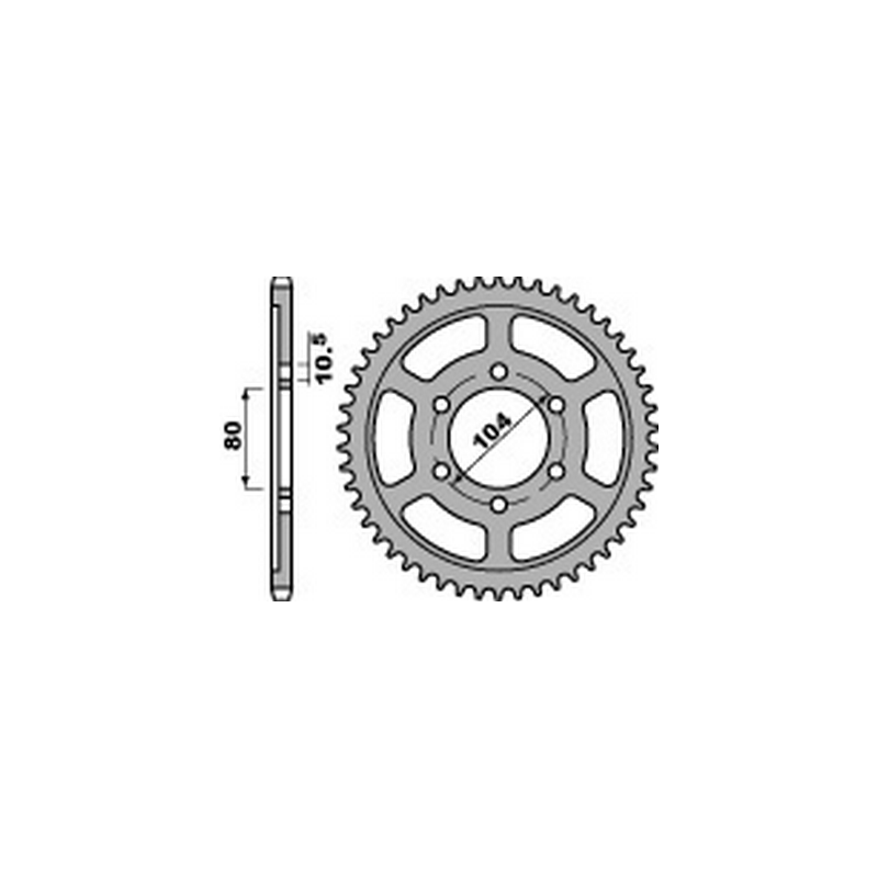PBR Steel transmission plate crown 41 525 47000208
