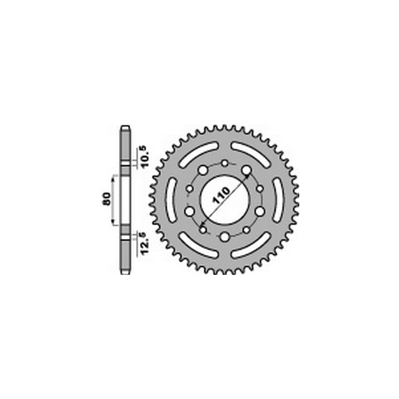 PBR Steel transmission plate crown 525 47000322