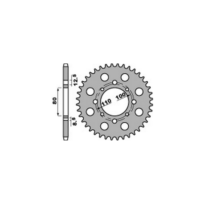 PBR Steel transmission plate crown 41 630 47000258