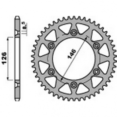 PBR Steel transmission plate crown 520 47680848VAR