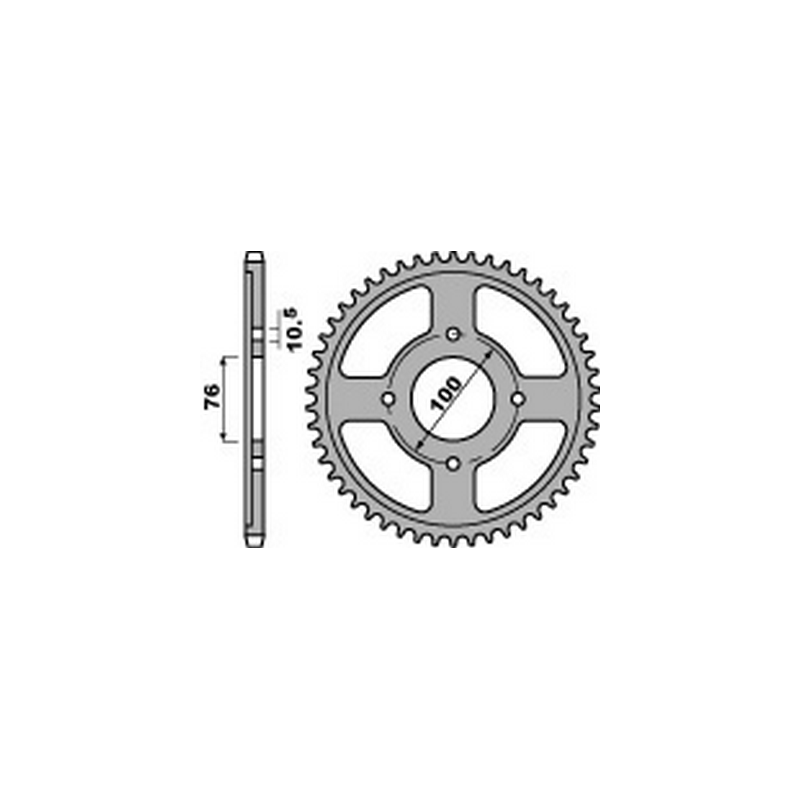 PBR Steel transmission plate crown 428 47000332