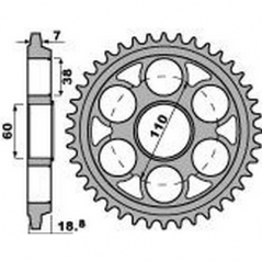 PBR Ultralight anodized aluminum transmission ring gear 40 525 4522 47452240