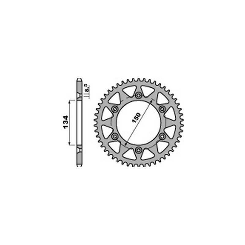 PBR Steel transmission plate crown 42 520 47648942