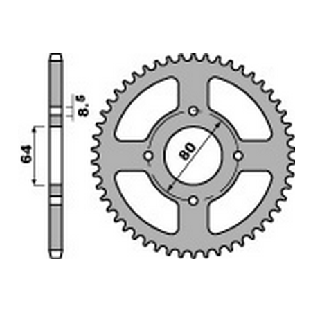 PBR Corona plato trasmision de acero 32 420 47683432