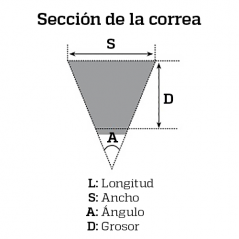 BANDO Correa de transmision 100201