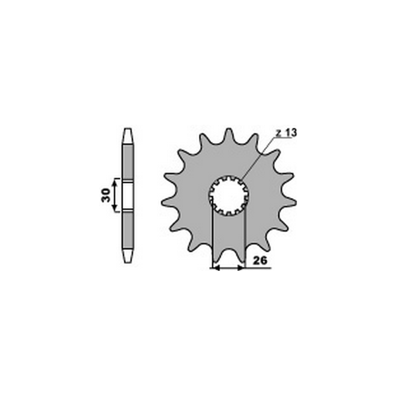 PBR Anti-noise steel chain sprocket 530 2090 4080001018