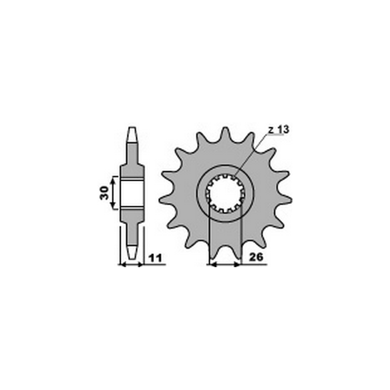PBR Anti-noise steel chain sprocket 525 2091 4080001416