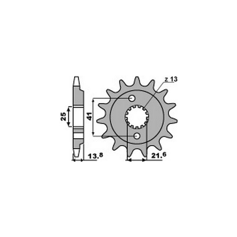 PBR Anti-noise steel chain sprocket 525 346 4080001616VAR