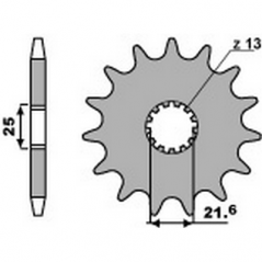 PBR Anti-noise steel chain sprocket 525 564 4080002117VAR