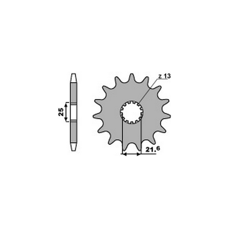 PBR Anti-noise steel chain sprocket 525 564 4080002117VAR