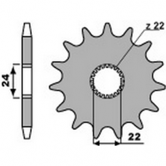 PBR Chain sprocket 520 46000048